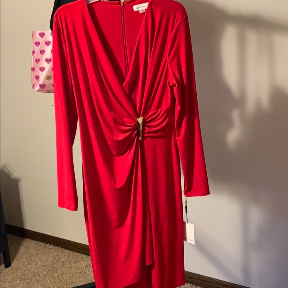 🆕 Calvin Klein Red Dress